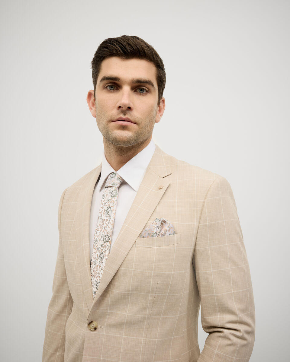 Windowpane Check Tailored Jacket, Natural Windowpane, hi-res
